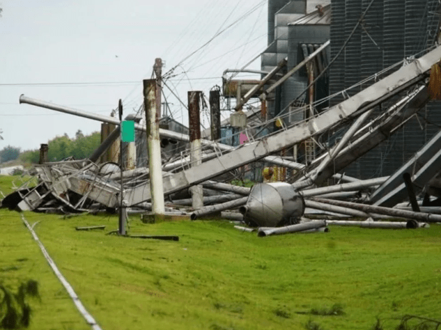 Un tornado provocó daños en el sur de Santa Fe y dejó sin luz a&nbsp;Bombal